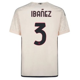Levné AS Řím Ibanez 3 Venkovní Fotbalové dresy 2023-24 Krátký Rukáv